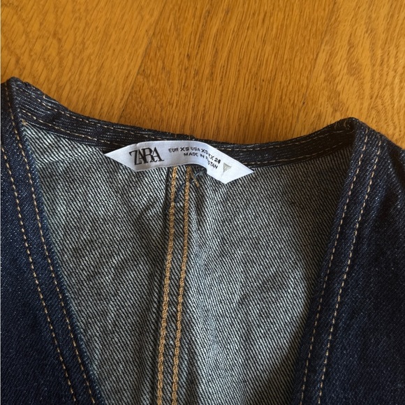 Zara Dark Blue Vest - Picture 3 of 11